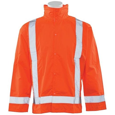 K TAY DESIGNS SS500P-5X-6X Rain Jacket with Detachable Class 3 HoodOrange 5XL & 6XL K 1114218